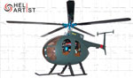 HA450HUV2003 HA 450 HUV 2003 - Hughes 500D 500 D Army lackiert inkl. Landegestell
