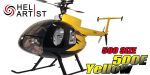HA500HU004 HA 500 HU 004 - Hughes 500E 500 E Gelb_Schwarz inkl. Landegestell