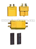 FW-T60 FW-T 60 - 35mm 35 mm XT60 XT 60 Stecker + Buchse + Schrumpfschlauch