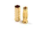 GF1000-004 GF 1000-004 - 4mm 4 mm gold connector Car Male + Female (4paar) ( 4 paar)