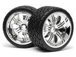 HPI4731 HPI 4731 - Phaltline Reifen 140x70mm_Tremore 140 x 70 mm_Tremore Felge (CHR)