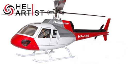 HA450AS3501 HA 450 AS 3501 - HA450AS3501 HA 450 AS 3501 HA 450 AS 3501 450 Scale Fiber Glass Fuselage (Red) (Heliartist)
