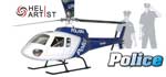 HA450AS3502 HA 450 AS 3502 - 450 Scale Police Fiber Glass Fuselage