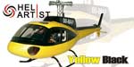 HA450AS3503 HA 450 AS 3503 - 450 Scale Yellow Black Fiber Glass Fuselage