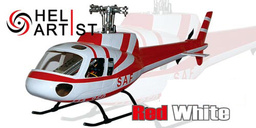 HA450AS3504 HA 450 AS 3504 - HA450AS3504 HA 450 AS 3504 HA 450 AS 3504 450 Scale Red White Fiber Fuselage (Heliartist)