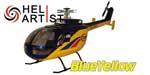 HA450BO003 HA 450 BO 003 - 450 Scale Fiber Glass Fuselage (Yellow Blue)