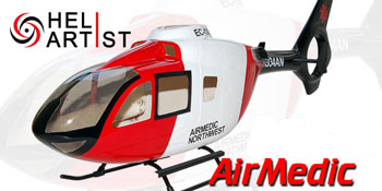 HA450EC003 HA 450 EC 003 - HA450EC003 HA 450 EC 003 HA 450 EC 003 450 Scale Air Medic Fiber Glass Fuselage (Heliartist)