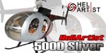 HA450HUV2007 HA 450 HUV 2007 - Hughes 500D 500 D V2 V 2 Silver Glass Fuselage