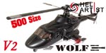 HA500AFV2B001 HA 500 AFV 2 B 001 - Wolf V2 V 2 (fuer 500) mit Einziehfahrwerk und Lichtsystem