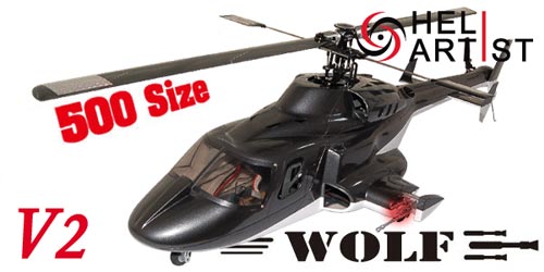 HA500AFV2B001 HA 500 AFV 2 B 001 - HA500AFV2B001 HA 500 AFV 2 B 001 HA 500 AFV 2 B 001 Wolf V2 V 2 V 2 (fuer 500) mit Einziehfahrwerk und Lichtsystem (Heliartist)