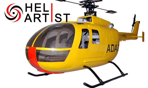HA500BO001 HA 500 BO 001 - HA500BO001 HA 500 BO 001 HA 500 BO 001 500 Scale Fiberglass Fuselage (Yellow) (Heliartist)
