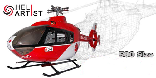 HA500EC001 HA 500 EC 001 - HA500EC001 HA 500 EC 001 HA 500 EC 001 Scale (500 Size) Fiber Glass Fuselage (Heliartist)