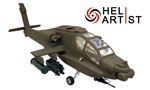 HA500H64G HA 500 H 64 G - 500 H-64 H- 64 Fiber Glass Scale Body with Heli Frame (Green)