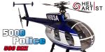 HA500HU003 HA 500 HU 003 - Hughes 500D 500 D Police inkl. Landegestell