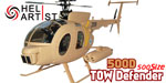 HA500HU007 HA 500 HU 007 - Hughes 500D 500 D (fuer T-Rex 500) mit TOW Defender