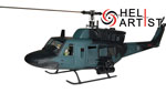 HAMI500UH1 HAMI 500 UH 1 - Military UH-1 UH- 1 500 Scale Fuselage with Weapons