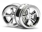 HPI3817 HPI 3817 - Retro 5-Speichen 5- Speichen Felgen 26mm 26 mm (chrom_0mm) (chrom_ 0 mm)