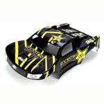 LOSB1323 LOSB 1323 - Mini Strike Karosserie RockStar Trim Schema (schwarz_gelb)
