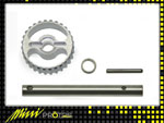 MSH41104 MSH 41104 - Heckriemenrad_Heckrotorwelle Metall - Set