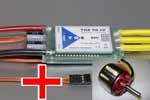 S-REX4425 S-REX 4425 - RS Motor 330.15 14 Wdg. 8 Pol + YGE-80 YGE- 80 V4 V 4 Regler