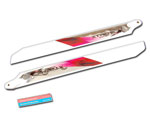 X-EA-043-R X-EA- 043- R - Fiberglas Rotorblaetter 315mm 315 mm fuer 450er 450 er Helis Rot