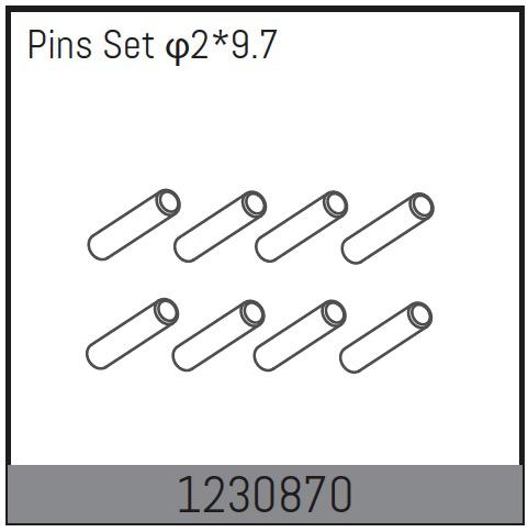 AB-1230870 - 29.7 Pin Set Absima AB-1230870 AB-1230870 - 29.7 Pin Set Absima AB-1230870