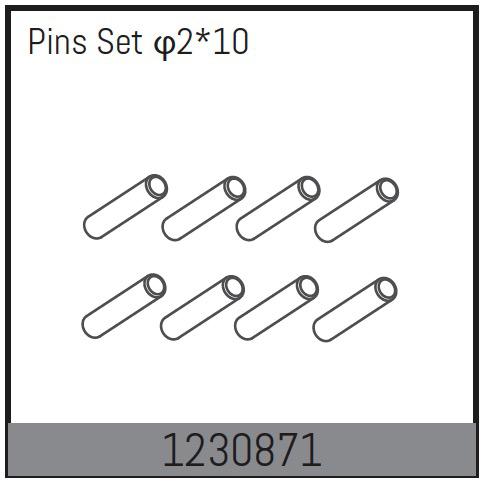 AB-1230871 - 210 Pin Set Absima AB-1230871 AB-1230871 - 210 Pin Set Absima AB-1230871