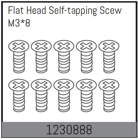 AB-1230888 - M38 Senkkopf-Schrauben selbstschneidend (10) Absima AB-1230888 AB-1230888 - M38 Senkkopf-Schrauben selbstschneidend (10) Absima AB-1230888