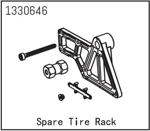 AB-1330646 - Halterung fuer Ersatzrad - Yucatan Absima AB-1330646 AB-1330646 - Halterung fuer Ersatzrad - Yucatan Absima AB-1330646