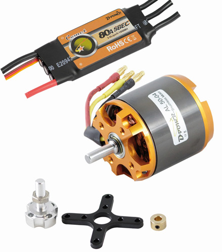 220-AL5004SET - D-Power Brushless SET AL50-04 & 80A Comet Regler 220-AL5004SET