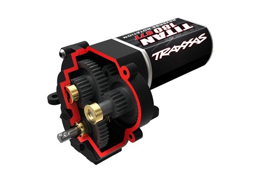 TRX9791 - Getriebe u. Motor komplett. lange Untersetzung Traxxas TRX9791