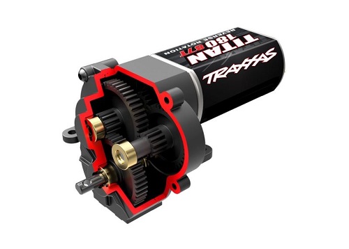 TRX9791R - Getriebe u. Motor komplett. kurze Untersetzung Traxxas TRX9791R