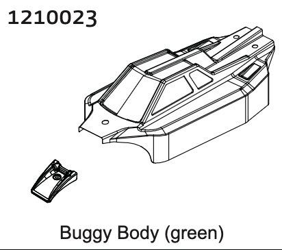 AB-1210023 - PVC-Buggy-Karosserie gruen + Aufkleber Absima AB-1210023 AB-1210023 - PVC-Buggy-Karosserie gruen + Aufkleber Absima AB-1210023