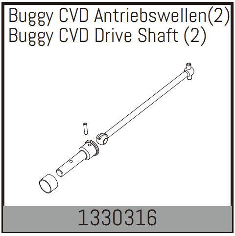AB-1330316 - Buggy CVD Antriebswellen (2) Absima AB-1330316 AB-1330316 - Buggy CVD Antriebswellen (2) Absima AB-1330316