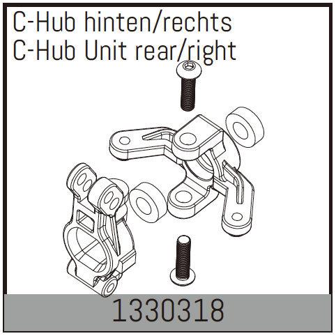 AB-1330318 - C-Hub hinten_rechts Absima AB-1330318 AB-1330318 - C-Hub hinten_rechts Absima AB-1330318