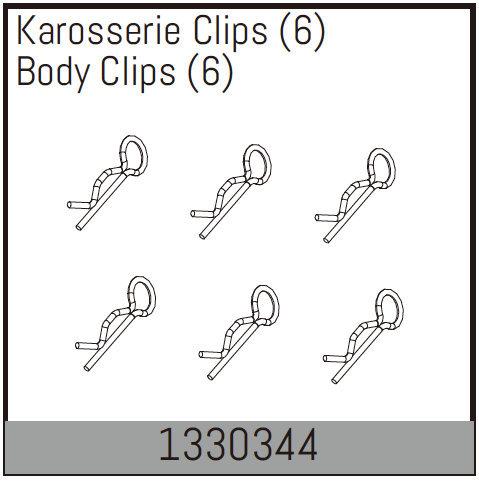 AB-1330344 - Karosserie Clips (6) Absima AB-1330344 AB-1330344 - Karosserie Clips (6) Absima AB-1330344