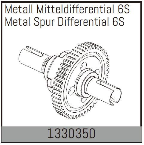 AB-1330350 - Metall Mitteldifferential 6S Absima AB-1330350 AB-1330350 - Metall Mitteldifferential 6S Absima AB-1330350