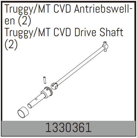 AB-1330361 - Truggy_MT CVD Antriebswellen (2) Absima AB-1330361 AB-1330361 - Truggy_MT CVD Antriebswellen (2) Absima AB-1330361