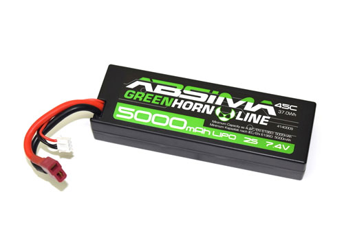 AB-4140009 - Absima LiPo 5000mAh 45C 7.4V Hardcase (T-Plug) AB-4140009 AB-4140009 - Absima LiPo 5000mAh 45C 7.4V Hardcase (T-Plug) AB-4140009