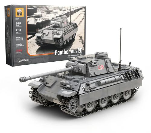 BA0171 - BuildArmy WW2 Deutscher Panther Ausf.D Panzer (939 Teile) BA0171 BA0171 - BuildArmy WW2 Deutscher Panther Ausf.D Panzer (939 Teile) BA0171