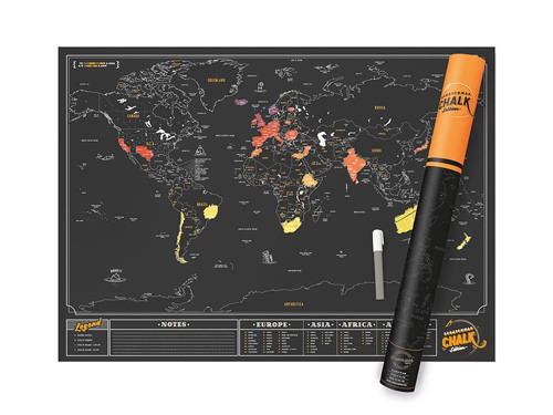 AMZ-0010 - Luckies of London Scratch Map Chalk Edition AMZ-0010