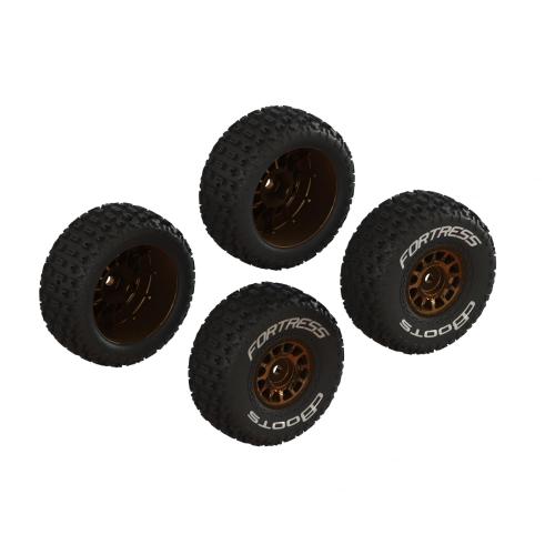 ARA-2024 - dBoots FORTRESS Glued Tire Set. Bronze (2 Pairs) ARRMA ARA-2024 ARA-2024 - dBoots FORTRESS Glued Tire Set. Bronze (2 Pairs) ARRMA ARA-2024