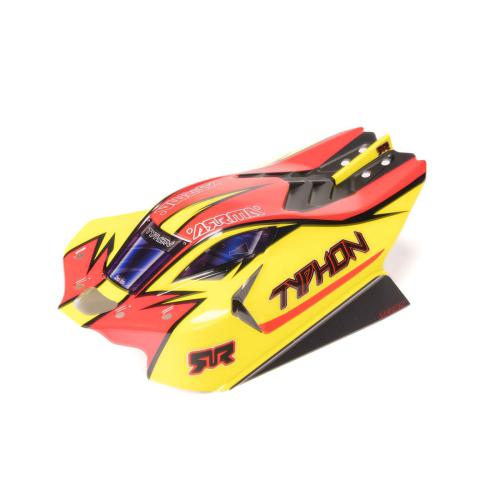 ARA-2250 - 1_8 Clipless Painted Decaled Body. Yellow_Red: TYPHON 4X4 ARRMA ARA-2250 ARA-2250 - 1_8 Clipless Painted Decaled Body. Yellow_Red: TYPHON 4X4 ARRMA ARA-2250