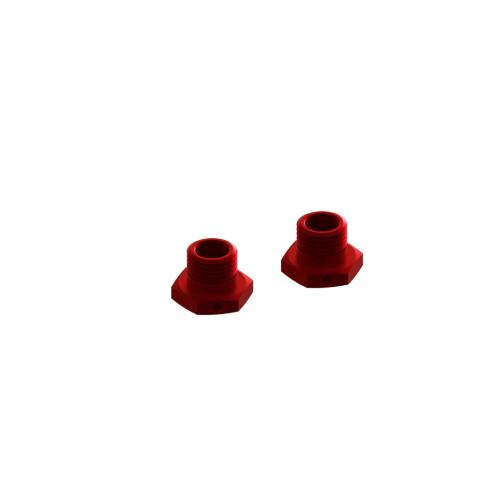 ARA311035 - Aluminum Wheel Hex 17mm 14.6mm Thick Red (2) ARRMA ARA311035