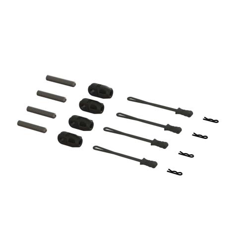 ARA320477 - Brace Rod Ends with Pins And Retainers (4) ARRMA ARA320477 ARA320477 - Brace Rod Ends with Pins And Retainers (4) ARRMA ARA320477