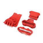 ARA320777 - Lower Skid And Bumper Mount Set. Red