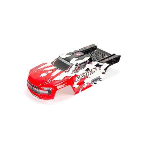 ARA402215 - 1_10 Painted Trimmed Body with Decals. Red: KRATON 4X4 BLX ARRMA ARA402215 ARA402215 - 1_10 Painted Trimmed Body with Decals. Red: KRATON 4X4 BLX ARRMA ARA402215