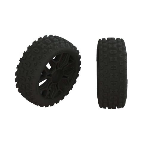 ARA550057 - 1_8 2HO Front_Rear 3.3 Pre-Mounted Tires. 17mm Hex. Black (2) ARRMA ARA550057 ARA550057 - 1_8 2HO Front_Rear 3.3 Pre-Mounted Tires. 17mm Hex. Black (2) ARRMA ARA550057