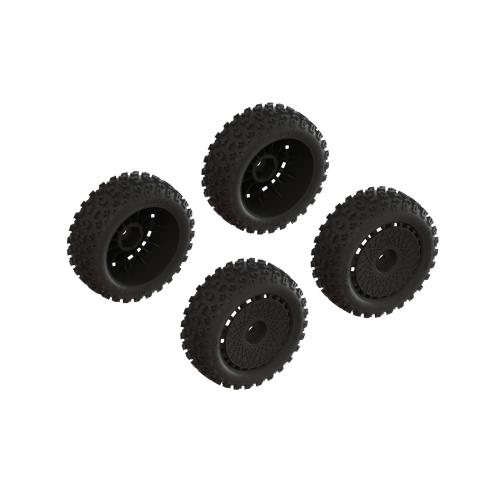 ARA550114 - dBoots 2-HO Tire Set Glued (Black) (2 Pairs) ARRMA ARA550114 ARA550114 - dBoots 2-HO Tire Set Glued (Black) (2 Pairs) ARRMA ARA550114