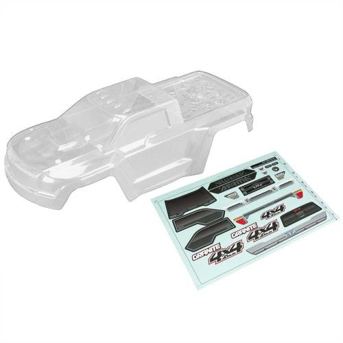ARAC3337 - 1_10 Body with Decals. Clear: GRANITE 4x4 ARRMA ARAC3337 ARAC3337 - 1_10 Body with Decals. Clear: GRANITE 4x4 ARRMA ARAC3337